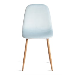 Стул BREEZE (mod. 4724) Велюр/металл , 44 х 53 х 87 см, Aquamarine (аквамарин) HLR16 / натуральный