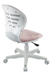 Кресло 1139 FW PL White велюр Bliss 08 розовый