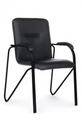 Стул Самба с пластиковыми подлокотниками СМБ-03 Черный/Металл Черный / SMB-03