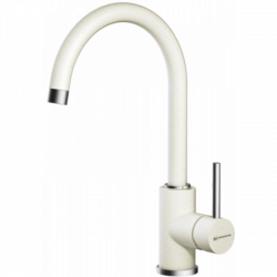 Смеситель Omoikiri Shinagawa-Wh/Латунь/Гранит/Белый