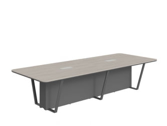 Стол для заседаний Line СФ-571734.1 Дуб серый Черный графит