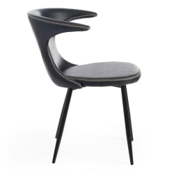 Стул FLAIR (mod. 9020) экокожа/металл, 60 х 56 х 78 см , зеленый 14/черный