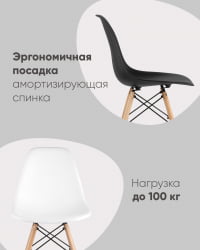 Стул Eames Style DSW бежевый (разборный каркас)