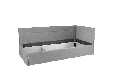 Кровать  0.9 Альба (Тахта) КМ.Т-16 капучино (велюр) / КМ.T-16