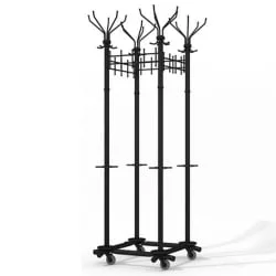 Гардеробная вешалка для одежды Гардикс 4-Т22(К) с колесиками