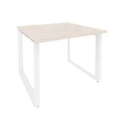 Стол переговорный (1 столешница) ОНИКС О.МО-ПРГ-1.1 Денвер Светлый/Белый / ONIX O.MO-PRG-1.1
