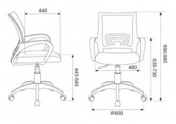 Кресло офисное Бюрократ CH-695NLT Оранжевый