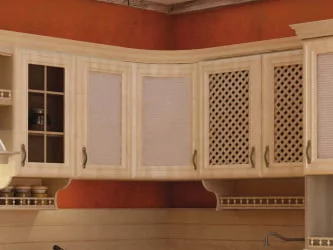 Шкаф кухонный угловой 600 радиусный с карнизом Кантри ЛД 235.311.000 Сономе эйч светлая