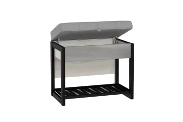 Банкетка 600 Техно ЛД 678.310.000 Дуб Крафт Белый Черный