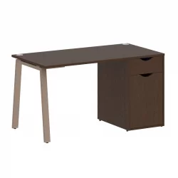 Стол письменный ХОМЕ ОФФИCЕ ВР.СП-3-138.1.А Венге Цаво/Мокко металл / HOME OFFICE VR.SP-3-138.1.A