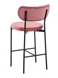 Стул полубарный Барбара (Б) велюр Пыльно-розовый