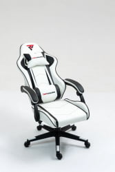 Кресло спортивное TopChairs Shadow бело-черный