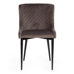 Стул MANTRA (mod. 713) ткань/металл, 49х61х82 см, высота до сидения 49 см, темно-серый barkhat 14/черный