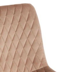 Стул CHILLY X (mod. 7096-1) / 1 шт. в упаковке ткань/металл, 45x53х88 см, высота до сиденья 50 см, бежевый barkhat 5/черный