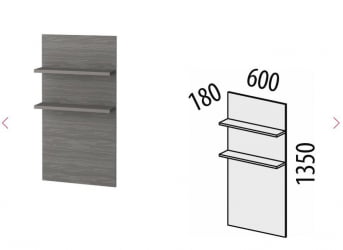 Полка навесная Графит 604.25