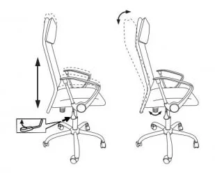 Кресло руководителя Бюрократ KB-6N Черный