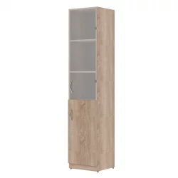 Шкаф колонка правая комбинированная SR-5U.2 R (Дуб Сонома Светлый)