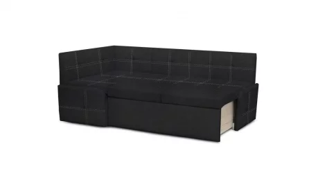 Уголок для маленькой кухни Вена иск.кожа Teos Black