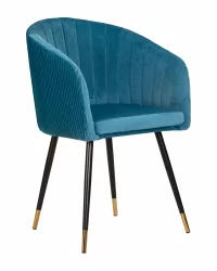 Стул обеденный ДОБРИН МАРЙ Морская волна велюр 1922-7 / DOBRIN MARY