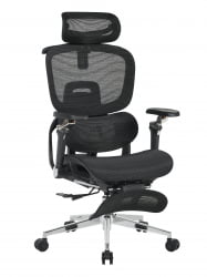 Кресло офисное ТопЧаирс Продигй с оттоманкой черный / TopChairs Prodigy