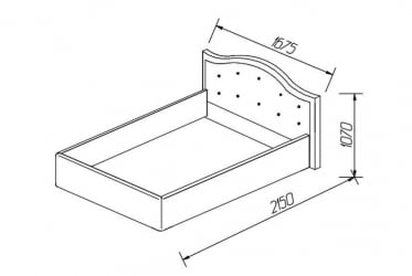 Кровать Стелла, 1400*2000 мм, искусственная кожа Лесмо brow, коричневый