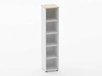 Шкаф 4 узкий открытый Deka 10.19.10 Туя/Белый