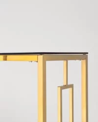 Консоль БРУКЛИН 120x40 Золото стекло smoke