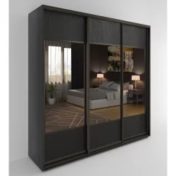 Шкаф-купе 3-х дверный Акцент-Дуэт Д 1800х600 Венге