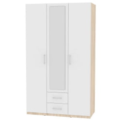 Шкаф распашный R-230х135х45-2-M(ДСС-Белый)