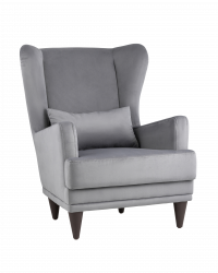 Кресло Скотт велюр Серый