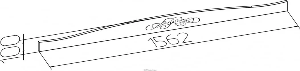 Карниз ADELE 51 Дуб Сонома/Орех шоколадный  (спальня)