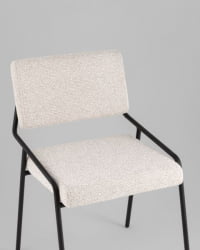 Стул Теллинг шенилл серо-бежевый