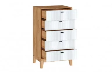 Тумба высокая Бари ЛД 698.120.000 Дуб Золотой Белый