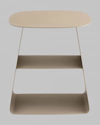 Журнальный столик Leyre металл бежевый