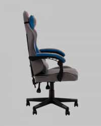 Кресло спортивное TopChairs Phantom серо-голубой