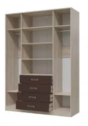 Шкаф Румба 4-4817 Дуб сонома Венге