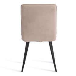 Стул обеденный Sweet флок , 46х55х88, бежевый/черный, 7