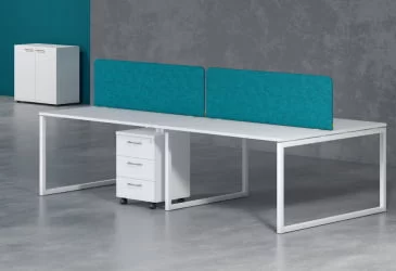 Стол письменный правый XTEN-Q XQCT 169 R Белый Алюминий