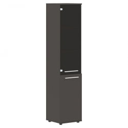 Шкаф-колонка комбинированная левая ЕДИС ЕХCС 42.2 Л Мокко Белый Мокко / EDIS EHCS L