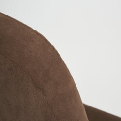 Кресло LEADER флок , коричневый, 6