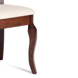 Стул Афродита/ Aphrodite дерево гевея, 46х54х99см, Cappuchino , ткань кремовая с рисунком (А04)