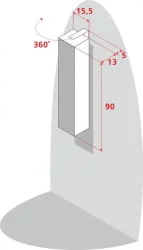 Поворотный шкаф Хоп Шелф Арт Венге