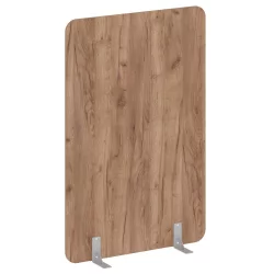 Перегородки на металлических опорах на фетровых подпятниках Р-лине ДП.Ф-120-180 Дуб Табак / R-line DP.F-120-180