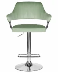 Стул барный DOBRIN CHARLY Пудрово-мятный велюр MJ9-87