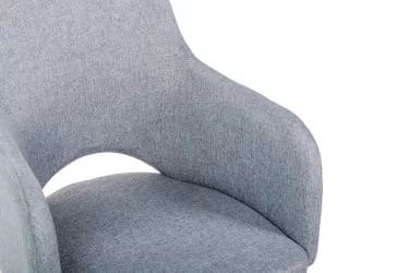 Стул с подлокотниками Ledger Сканди Грей Черн