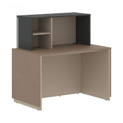 Стойка ресепшн прямая ВЕЛИОН-Р ВМС 120 Яшма черный Кобра / VELION-R VMS