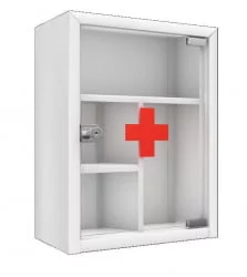 Аптечка со стеклом