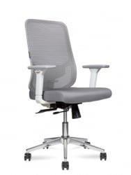Кресло офисное Бест ЛБ вхите Грей / Best LB white Grey