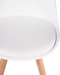 Стул обеденный ДОБРИН ДЖЕРРЙ СОФТ Белый В-02 / DOBRIN JERRY SOFT W-02