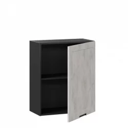 Шкаф кухонный 600 Джамис ЛД 296.350.000.062 Черный Белый камень